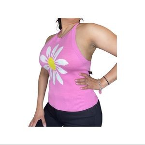 Knit halter top